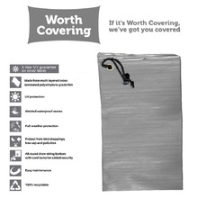 Grey Divide Round Outdoor Table Cover